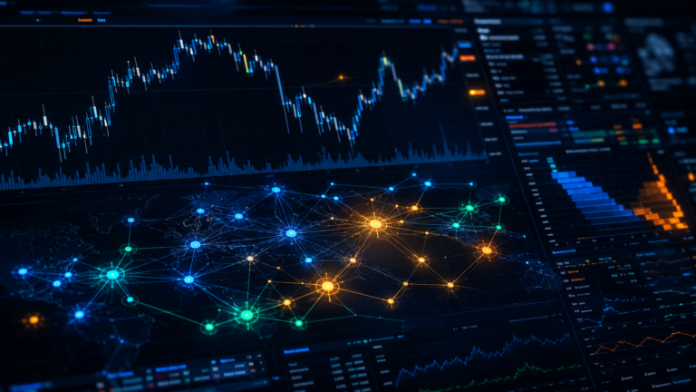 AI-powered risk management dashboard showing real-time toxic flow detection and ML-driven order routing for forex brokers